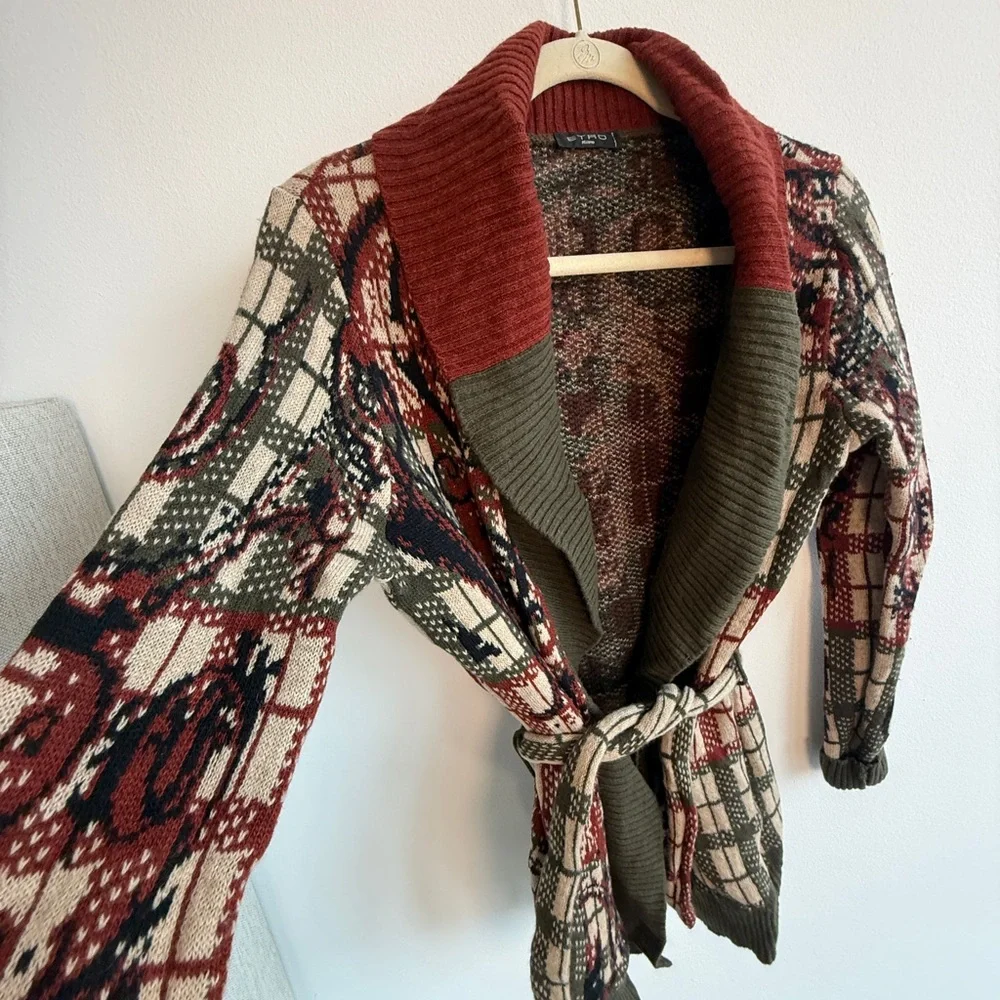 🔑 Etro Milano Paisley Knit Cardigan - Picture 5 of 9